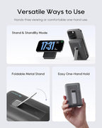 CUKTECH Qi2 Certified 15W Magnetic Power Bank, 10,000mAh Battery Pack, MagSafe Compatible Wireless Portable Charger with 30W USB C Fast Charging, for iPhone 17/16/15/14/13/12 (USB-C Cable Included)