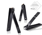 Professional Stainless Steel Nail Clipper Travel & Grooming Kit Nail Tools Manicure & Pedicure Set of 15pcs with Luxurious Case (Black/Red)