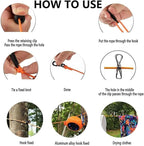 Camping Retractable Clothesline,Adjustable 32ft/10M Camping Clothesline,Portable Travel Clothesline,Outdoor Washing line,Drying Line with 10 Windproof Clothespins