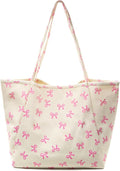 Long Keeper Corduroy Tote Bag for Women Girl Cute Large Tote Purse Reusable Canvas Shoulder Bag Handbag for Work Travel Gym