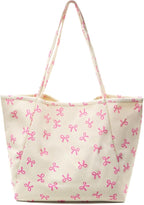 Long Keeper Corduroy Tote Bag for Women Girl Cute Large Tote Purse Reusable Canvas Shoulder Bag Handbag for Work Travel Gym