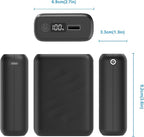 20000mAh Battery Pack for Heated Vest-5V/7.4V Rechargeable Power Bank with LED Display and DC/USB Output for Heated Jacket,Fast Charging Powerbank Compatible with iPhone iPad Samsung