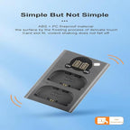 Dual USB Charger LP-E6 for LP-E6 Battery,EOS 5D Mark 2 3 II III 5DS 5DS R 6D 7D 7D Mark II 60D 60Da 70D 80D SLR Camera,Overcharge Protection,Portable Travel Charger