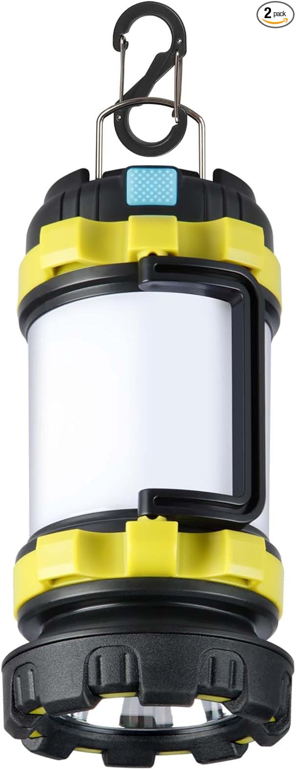 BOBKID 1 Pack Camping Lantern, Outdoor LED Camping Light, Rechargeable Flashlights with 1000LM, 6 Modes, IPX5 Waterproof Portable Emergency Camp Light for Hurricane Survival - Green