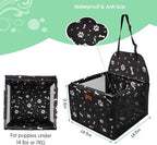 Dog Car Seat Puppy Portable Pet Booster Car Seat with Clip-On Safety Leash and Stable Fram, Anti-Collapse,Perfect for Small Pets