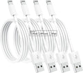 4 Pack [Apple MFi Certified] Apple Charging Cables 3ft, iPhone Chargers Lightning Cable 3 Foot, Fast iPhone Charging Cord for iPhone 14/14Pro/13/13Pro/12/11/11Pro/11Max/ X/XS/XR/XS Max/8, ipad(White)