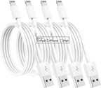 4 Pack [Apple MFi Certified] Apple Charging Cables 3ft, iPhone Chargers Lightning Cable 3 Foot, Fast iPhone Charging Cord for iPhone 14/14Pro/13/13Pro/12/11/11Pro/11Max/ X/XS/XR/XS Max/8, ipad(White)