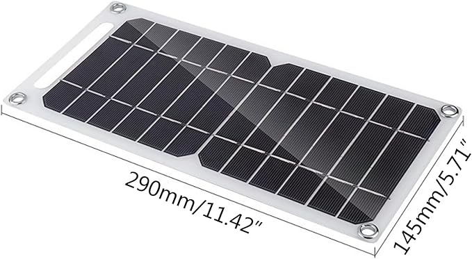 Portable 10W Solar Charger Flexible Solar Panel Power Charging Panel USB Interface for Mobile Phone Battery Recharge Power Systems