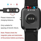 Vancle 2 Pack for Gloryfit Smart Watch Charger, Magnetic USB Charging Cable for GloryFit T80 T70 T60 T50 P99 P98 Smart Watches (Pin spacing 4mm)