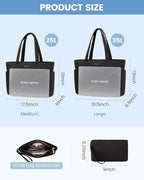 LOVEVOOK Tote Bag for Women, Puffer Work Travel Handbag with Zipper for Teacher Nurse, Quilted Cute Laptop Shoulder Gym Bag
