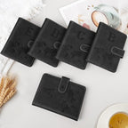 Passport Holder Wallet Cover Personalized Letter A-Z Travel Wallet RFID Blocking Passport Cover Wallet Case for Travel Passport Book Holders for Women and Men, Black-B
