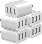 3 USB A Ports Charger Block，YTFCYIKBG Cell Phone wall Chargers，USB Cube wall Plug，for iPhone 14/13/12/11/X/XR/X/8/7/6, Galaxy, Android Phones and More（Ivory ）