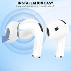 [5 Pairs] for AirPods 4 Ear Tips Covers Sport Anti Slip Anti Scratche Skin Soft Silicone Eartip AirPods 4 Gen Earbuds Accessories Compatible with Apple AirPods 4th Generation (5 Colors Mix)