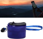 Hand Crank USB Phone Charger for Outdoor Activities - Portable Emergency Manual Charger (Blue)
