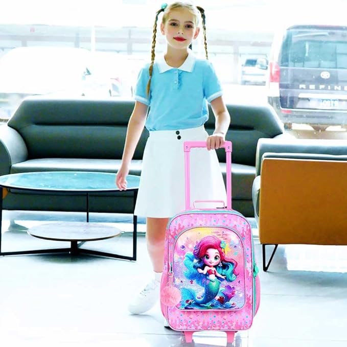 WZLVO Kids Luggage for Boys and Girls, Cute Dinosaur Unicorn Rolling Wheels Suitcase for Toddler Children