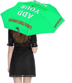 Custom Umbrellas Personalized Umbrella with Pictures Logo Text Customize Foldable Umbrella Compact Travel Umbrella Gifts for Men Women