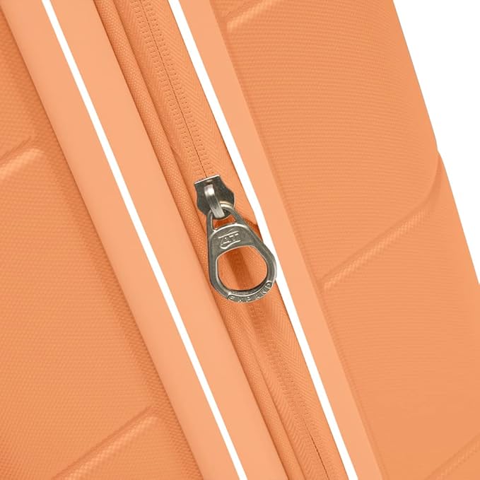 American Tourister Stratum 2.0 Expandable Hardside Luggage with Spinner Wheels, 28-Inch Checked-Large, Papaya