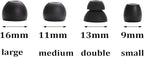 Replacement Eartips Silicone Earbuds Buds Set for Powerbeats Pro Beats Wireless Earphone Headphones,4 Pair (Black)
