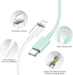 iPhone Charger Fast Charging USB C Charger Block Type C Charging iPad Chargers with 6FT C Chargers Cord Compatible with iPhone14/14 Pro Max/13/13Pro/12/12 Pro/11,iPad(Green)