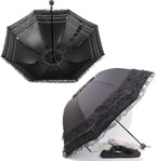 WANLIAN Folding umbrella Travel Umbrella Folding UV Resistance Lace Parasol Umbrella Sun Umbrella For Women Girls sunshades with lace decoration