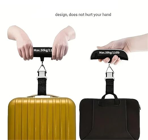 Luggage Weight Scale, Luggage Scale Electronic Digital Scale Equipped with Temperature Sensor Portable Handheld Travel Suitcase Bag Hanging Scale,for Travel