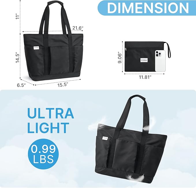 G4Free Beach Bag,Waterproof Beach Tote Pool Bags for Women,Compatible with Cup,Foldable for Weekender Travel