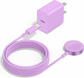 Upgraded Apple Watch Charger, Magnetic Fast Charger, USB C Charger Block Plug Adapter with 6FT iWatch Portable Wireless Fast Charging Cable Cord for iWatch Series Ultra/9/8/7/6/SE/SE2/5/4/3 Purple