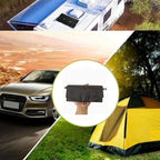 30W Portable Solar Panel Charger Output 20W 5.2V 2A 2USB, Foldable Solar Panel Charger for Laptops Phones,Mini Fans,Ipads,with a USB Extension Cable (Black)