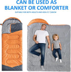 oaskys Camping Sleeping Bag - 3 Season Warm & Cool Weather - Summer Spring Fall Lightweight Waterproof for Adults Kids - Camping Gear Equipment, Traveling, and Outdoors