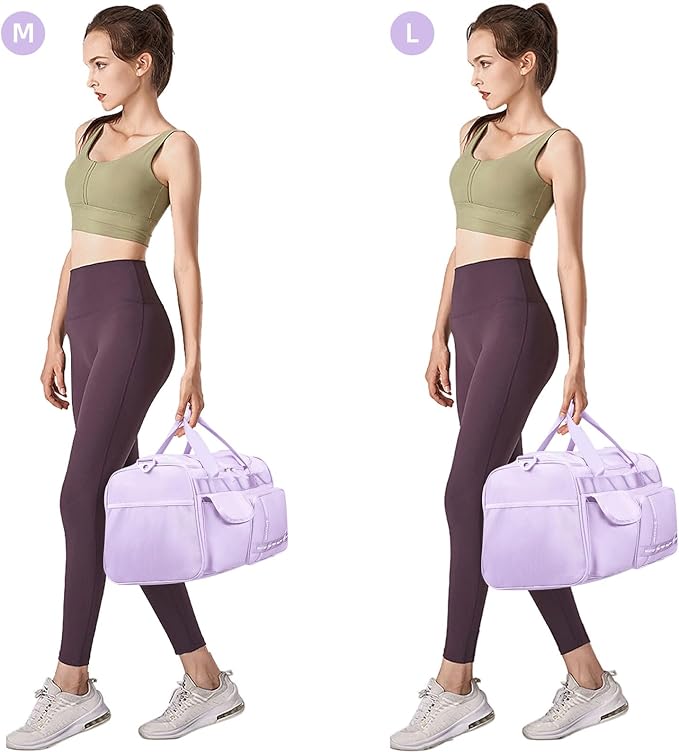 MAXTOP Gym Bag for Women Men Travel Duffle Bag Large Capacity Carry On Weekender Overnight Bag With Shoe Compartment Gym Tote Dry Wet Separation Duffel Bag for Travel