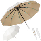 Folding Umbrella Anti-UV Compact Durable Folding Umbrella Auto Open Close Windproof Travel Umbrella Premium Grip Fits Backpack