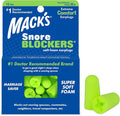 Mack’s Snore Blockers Soft Foam Earplugs, 12 Pair – 32 dB High NRR, 37 dB SNR – Comfortable Ear Plugs for Sleeping, Snoring, Loud Noise and Travel