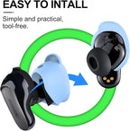 [3 Pairs] Ear Tips Cover for Bose QuietComfort Earbuds II (2022) &Bose QuietComfort Ultra Earbuds (2023), Silicone Sport Ear Hook Cover, Anti-Slip Replacement Eartip Accessories (S,M,L) (Blue)