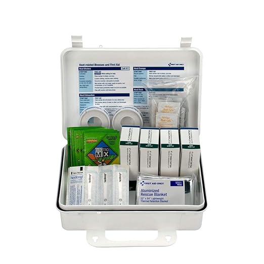 First Aid Only 5250 Heat Stress Kit, OSHA-Compliant First Aid Kit for Heat Exhaustion and Heat Stroke Prevention, 26 Pieces