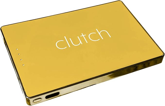Clutch - Pro USB-C Portable Charger - Compatible with iPhone 15, 16, 17 & Android Devices - Power Bank Magnetic Battery - TSA Travel Approved - USB Rechargeable - Built-in Cable - 5000 mAh - 3.7oz