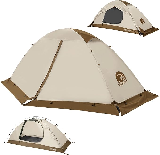 1/2 Person Backpacking Tent for 4-Season - Winter Waterproof Tent for One Person, Lightweight Camping Gear for Backpacking, Easy Set Up Cold Weather Essentials by Underwood Aggregator
