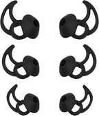 Earbud Replacement Tips Silicone Earbud Tips Ear Bud Covers Compatible with Bose Quietcomfort and Sport Headphone Ear Tips 3 Pairs S M L Black