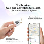 Mini GPS Tracker for Vehicles, Smart Tag Tracking Device, Key Finder Locator with Sound, Car Tracker No Subscription Work with Find My(iOS Only) for Kids, Dogs, Key, Luggage (Black)