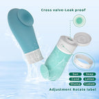 14Pcs Leak Proof Travel Bottles for Toiletries - 3oz TSA Approved Containers Kit With Suction Cup - Essential Accessories for Women