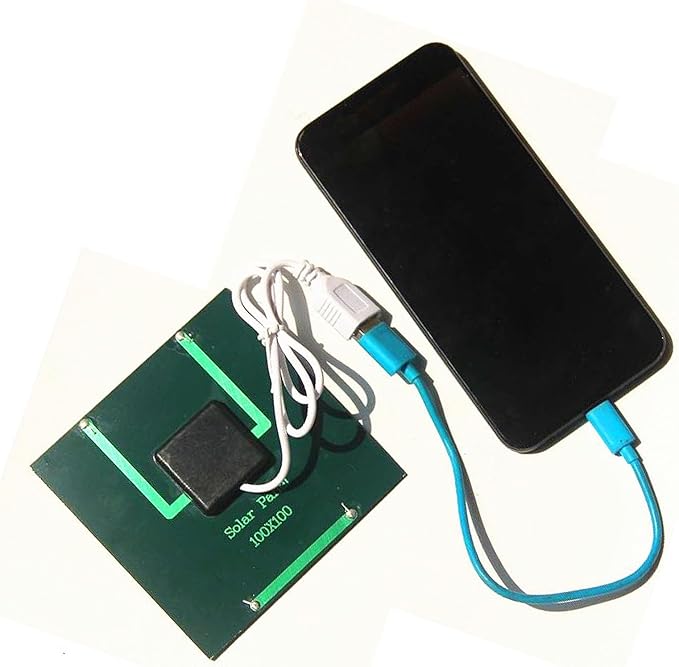Akozon 1.2W 5V Portable Solar Panel Charger for Phones & 3.7V Batteries – Lightweight Polycrystalline Silicon Power Bank Solution