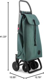 Rolser I-Max MF 4 Wheel 2 Swivelling Foldable Shopping Trolley - Sea Coast
