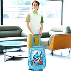 WZLVO Kids Luggage for Boys and Girls, Cute Dinosaur Unicorn Rolling Wheels Suitcase for Toddler Children