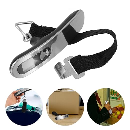 Amosfun Mini Travel Scale Digital Luggage Hand Scale Portable Electronic Weighing for Suitcases