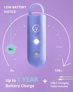 Vantamo Personal Alarm for Self Defense with Low Battery Notice, Strobe Light & Extra Loud 130 dB Double Speakers Safety Keychain Set for Women, Rechargeable Panic Button for Womens Self Defense