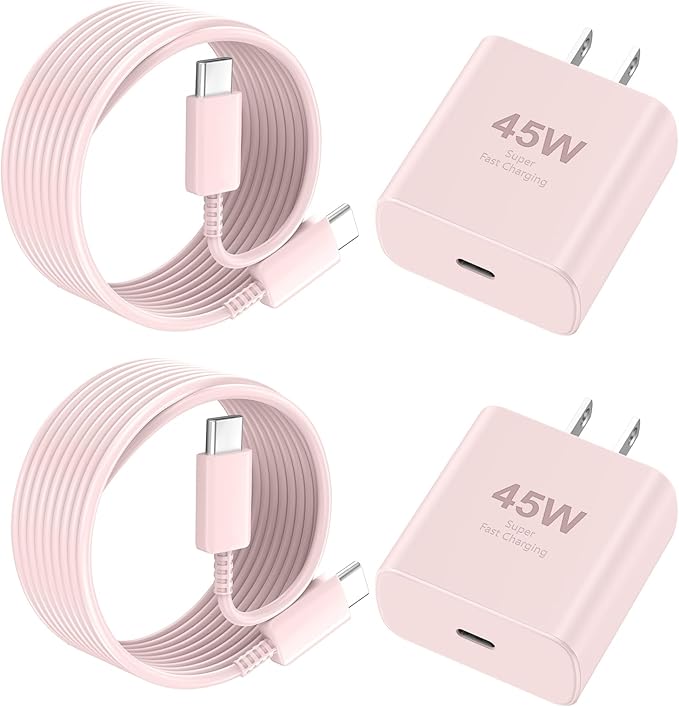 Phone 17 16 Pro Max Charger Fast Charging, 45W USB C Phone 17 16 Super Fast Charger Block with 10ft Long Type C Charging Cable Cord for i.Phone 17 Pro Max/17 Pro/17 Air/17/16/16Pro/16 ProMax /15/S25