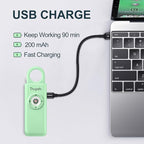 Thopeb– Personal Safety Alarm for Women–135dB Siren, Strobe Light and Rechargeable - Safety Alarm Keychain for Women (Pale Green)