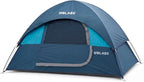 Golabs CT1 2 Person Camping Tent, Easy Set Up in 3 Mins, PU800mm Waterproof w/Mesh Top & Door with Ventilation, Lightweight 4.4lbs Portable Family Tent with Carry Bag &Interior Storage Pockets &Hook