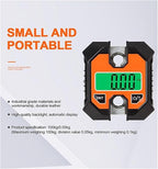 Portable Luggage Scale, Portable Digital Crane Scale Crane Scale 100kg/50g Weighing LCD Digital Industrial Electronic Hanging Scale Heavy Duty Stainless Steel Hook Scales