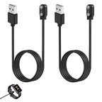 2 Pcs Smart Watch Charger, 2-Pin 2.84 mm Magnetic USB Charging Cable, Replacement Charger Cord Compatible with Letsfit, YAMAY, Willful, UMIDIGI, Fitpolo, Blackview, Dirrelo, Lifebee, Hamile