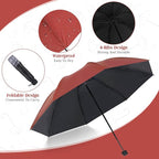 Hillban Set of 12 Windproof Travel Umbrellas Bulk Portable Folding Compact Umbrella for Rain Sun for Wind Backpack Men Women